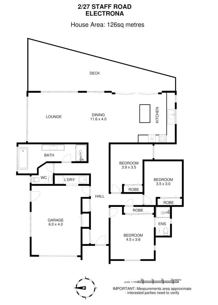 Floorplan of Homely house listing, 2/27 Staff Road, Electrona TAS 7054