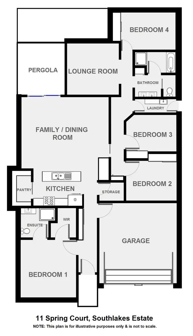 Floorplan of Homely house listing, 11 Spring Court, Dubbo NSW 2830