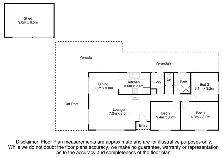 Floorplan of Homely house listing, 16-17 Railway Terrace, Kalangadoo SA 5278