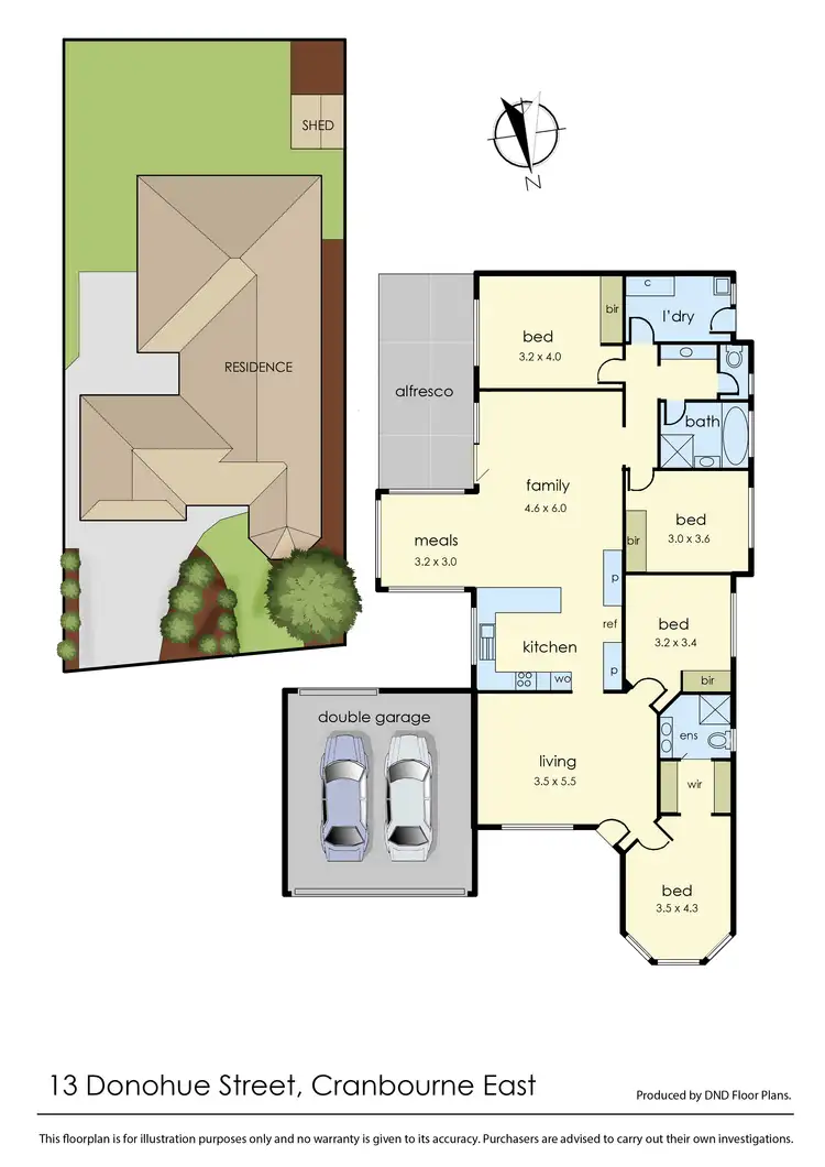 Floorplan of Homely house listing, 13 Donohue Street, Cranbourne East VIC 3977