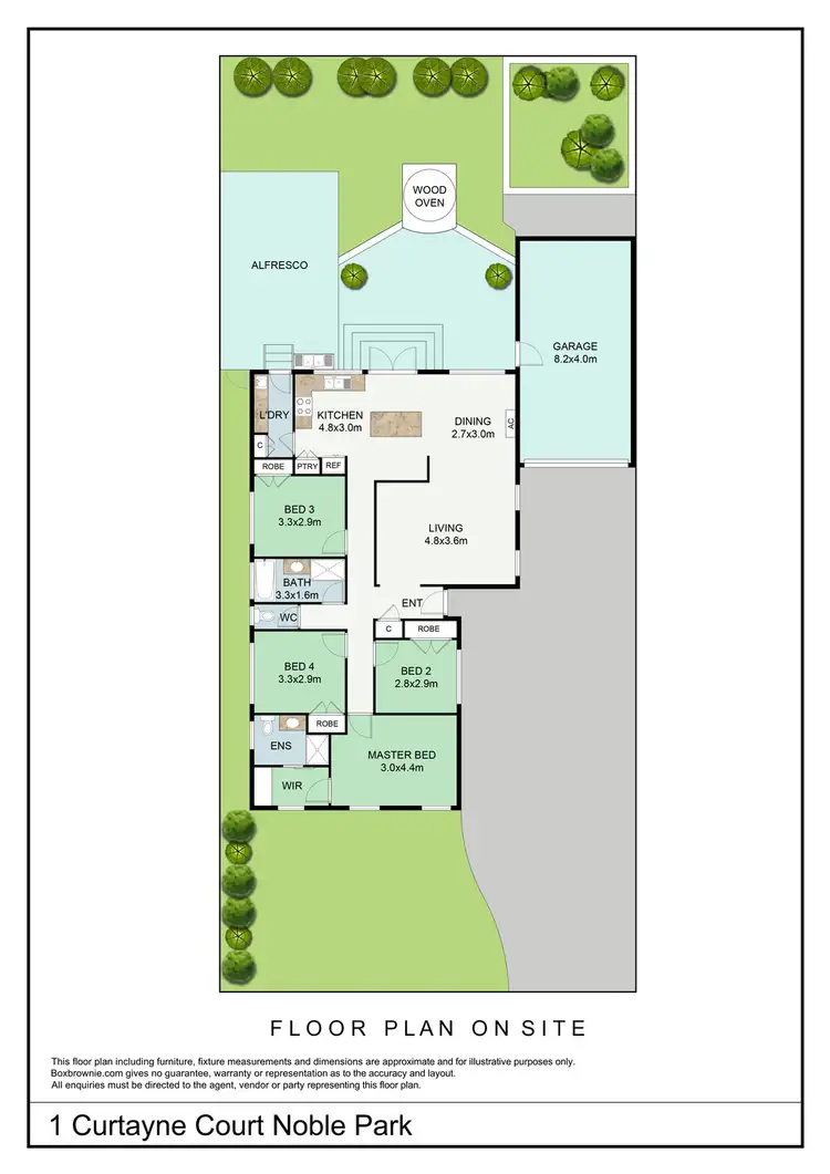 Floorplan of Homely house listing, 1 Curtayne Court, Noble Park North VIC 3174