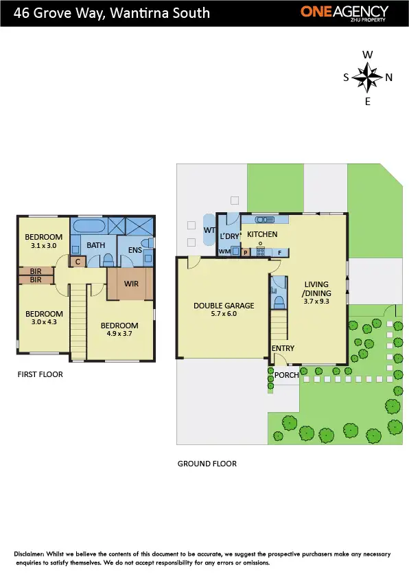 Floorplan of Homely house listing, 46 Grove Way, Wantirna South VIC 3152