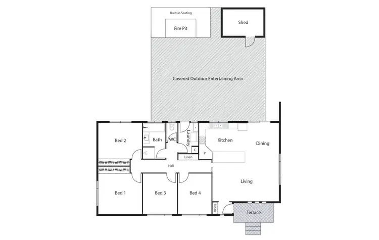 Floorplan of Homely house listing, 1 McDougall Street, Charnwood ACT 2615