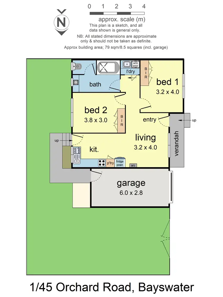Floorplan of Homely unit listing, 1/45 Orchard Rd, Bayswater VIC 3153