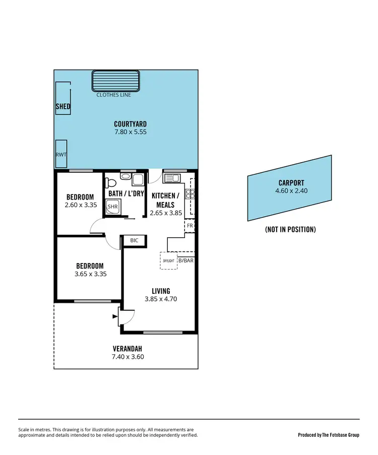 Floorplan of Homely unit listing, Unit 7, 194 Anzac Highway, Glandore SA 5037