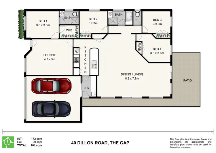 Floorplan of Homely house listing, 40 Dillon Rd, The Gap QLD 4061