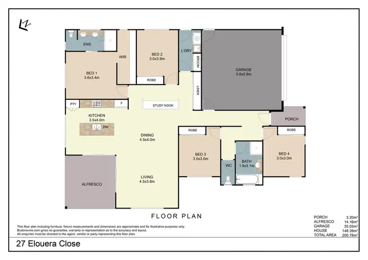 Floorplan of Homely house listing, 27 Elouera Close, Landsborough QLD 4550