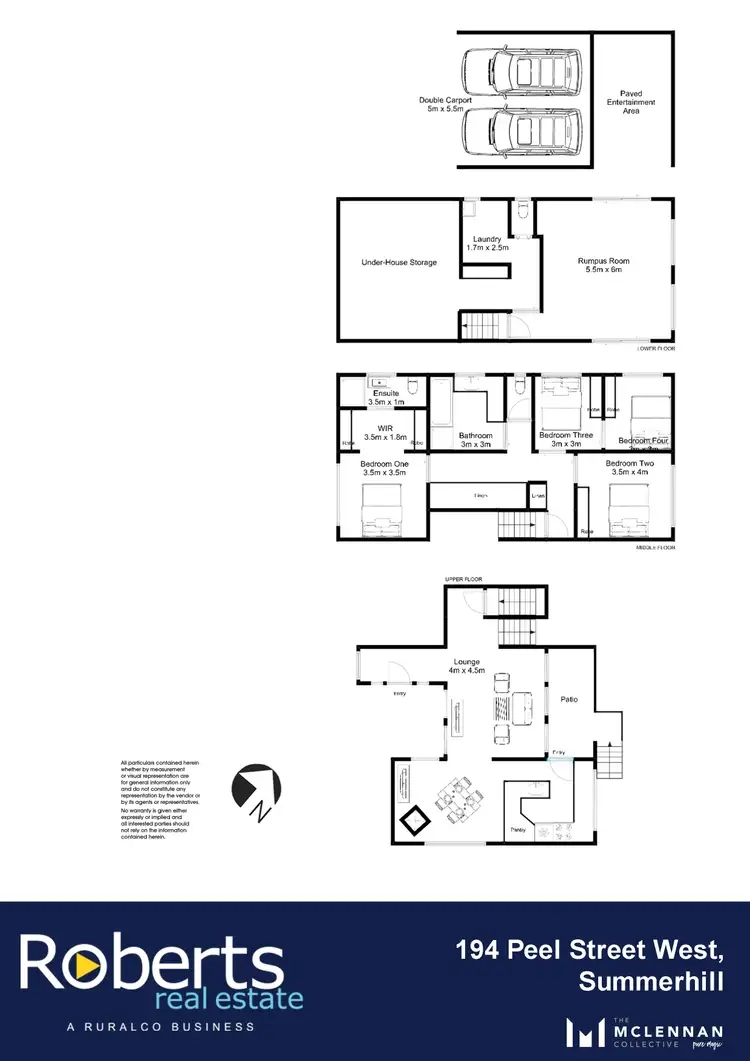 Floorplan of Homely house listing, 194 Peel Street, Summerhill TAS 7250