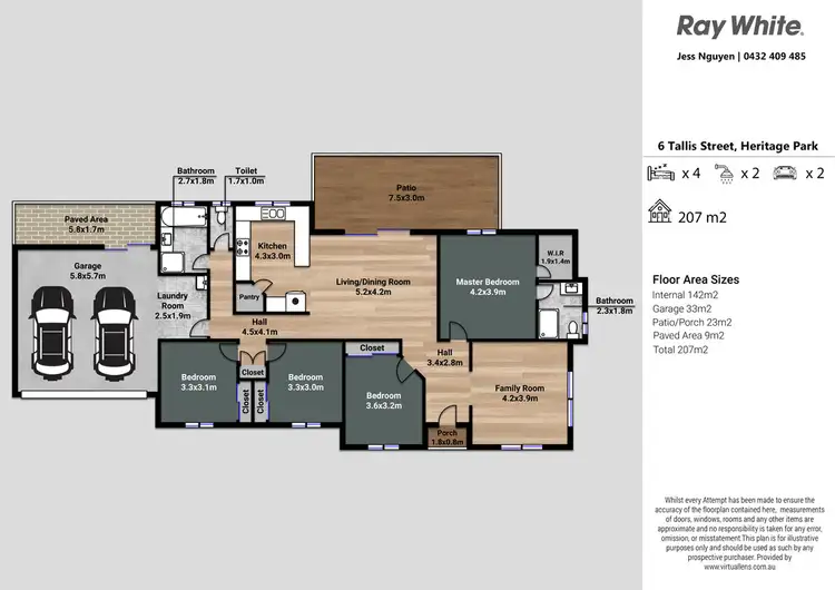 Floorplan of Homely house listing, 6 Tallis Street, Heritage Park QLD 4118