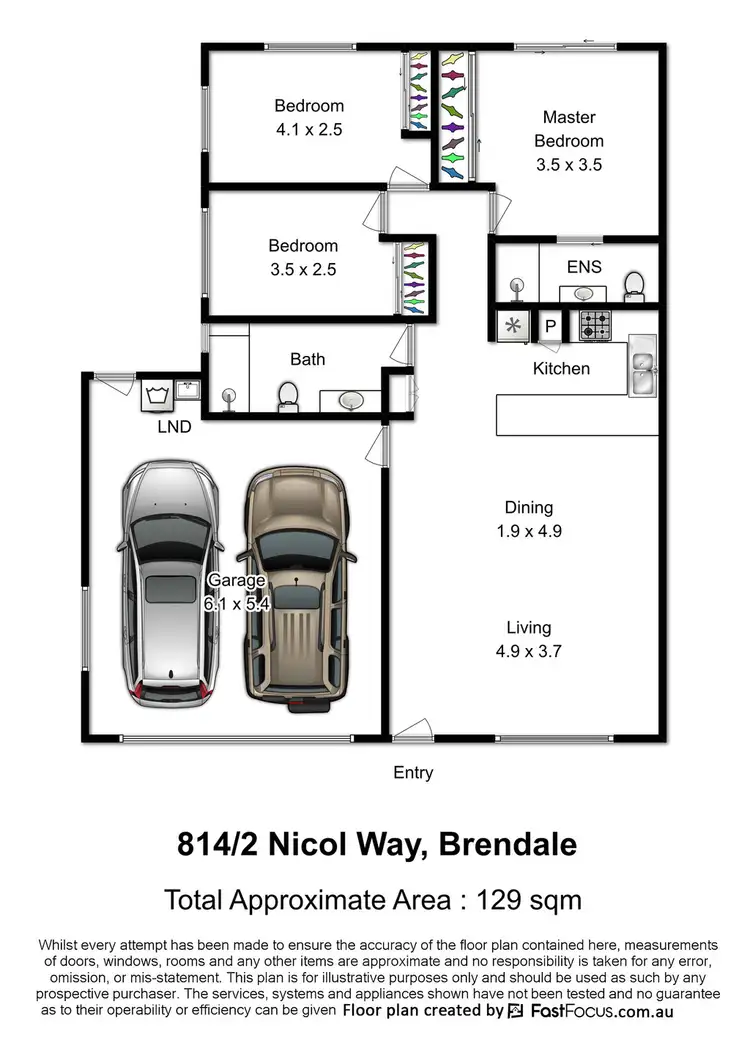 Floorplan of Homely townhouse listing, 814/2 Nicol Way, Brendale QLD 4500
