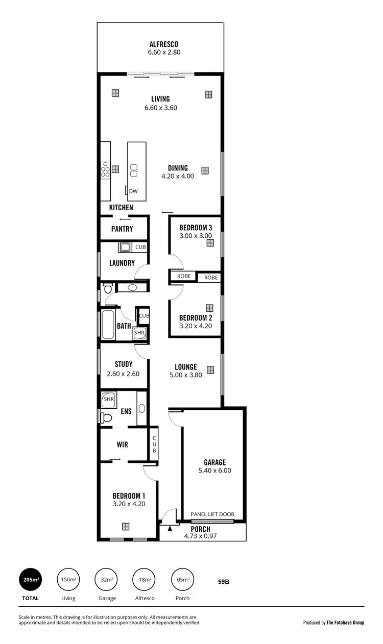 Floorplan of Homely house listing, 59B Farrant Street, Prospect SA 5082
