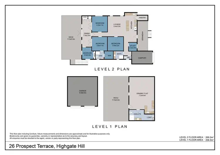 Floorplan of Homely house listing, 26 Prospect Terrace, Highgate Hill QLD 4101