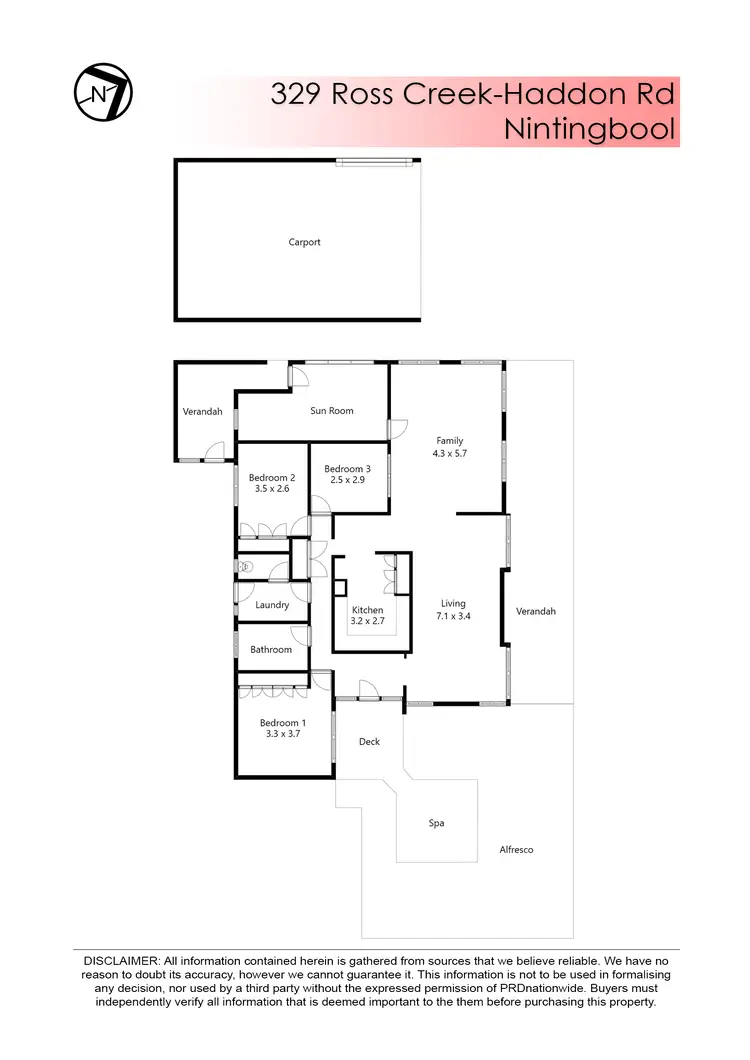 Floorplan of Homely house listing, 329 Ross Creek-Haddon Road, Nintingbool VIC 3351