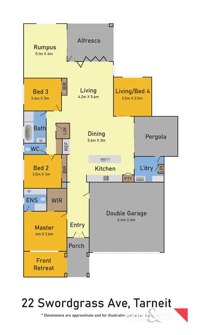 Floorplan of Homely house listing, 22 Swordgrass Avenue, Tarneit VIC 3029