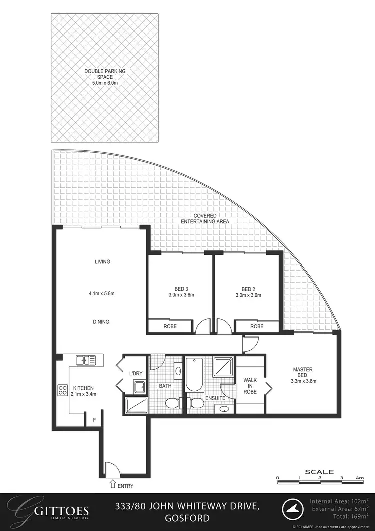 Floorplan of Homely unit listing, 333/80 John Whiteway Drive, Gosford NSW 2250
