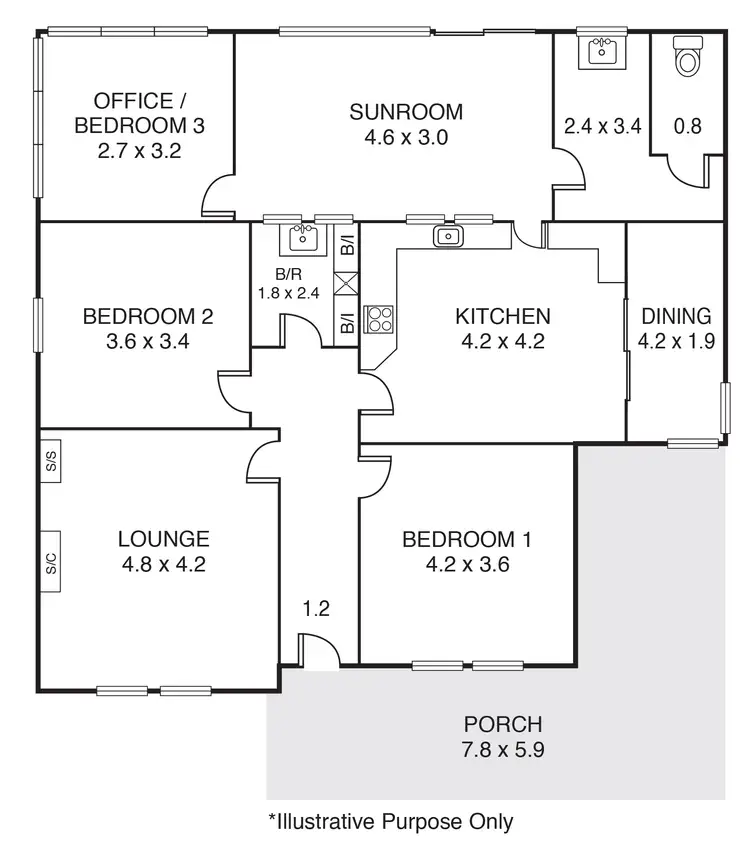Floorplan of Homely house listing, 213 SMITH STREET, Naracoorte SA 5271