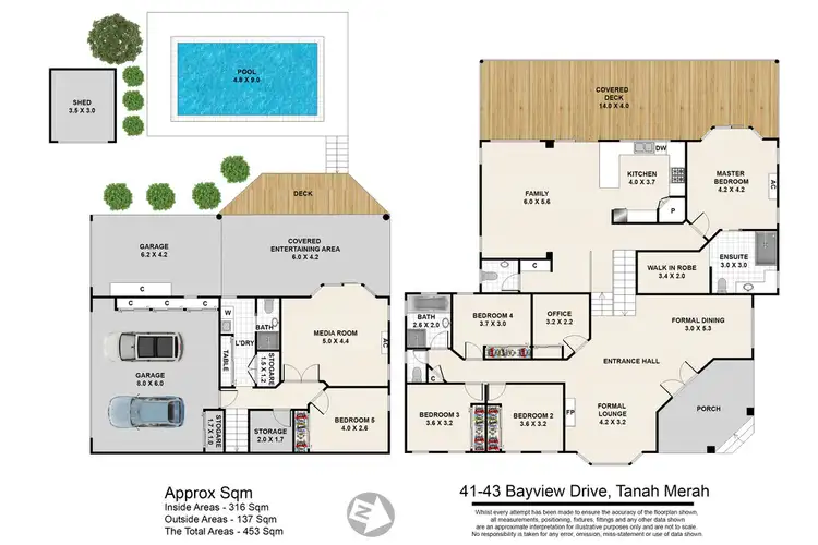Floorplan of Homely house listing, 41-43 Bayview Drive, Tanah Merah QLD 4128