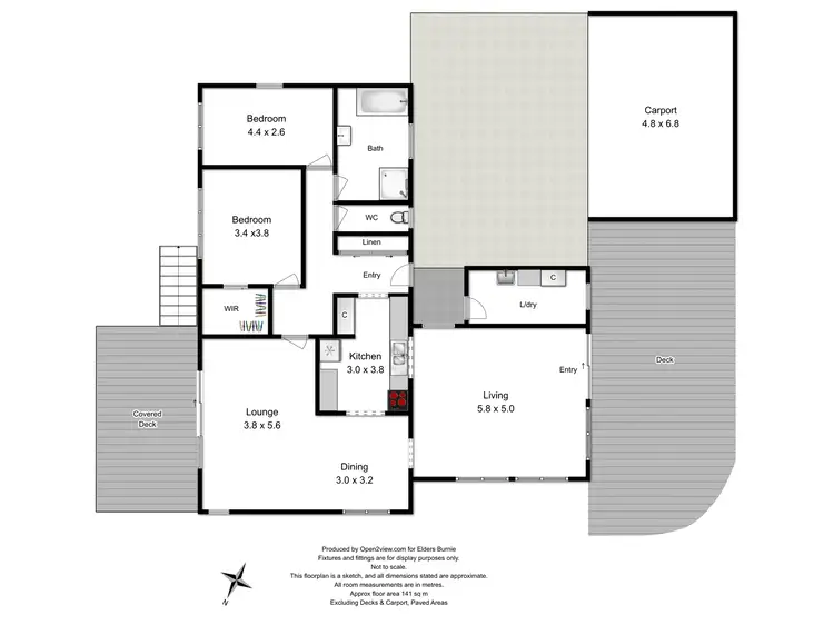 Floorplan of Homely house listing, 10 Myrtle Crescent, Emu Heights TAS 7320