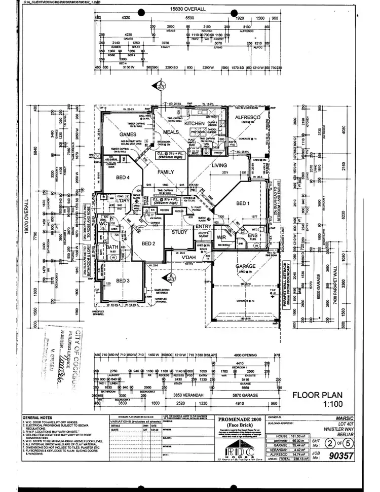 Floorplan of Homely house listing, 3 Whistler Way, Beeliar WA 6164