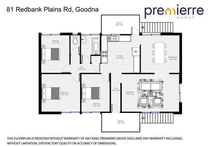 Floorplan of Homely house listing, 81 Redbank Plains Road, Goodna QLD 4300