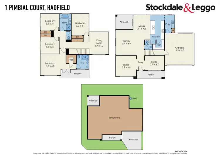 Floorplan of Homely house listing, 1 Pimbial Court, Hadfield VIC 3046