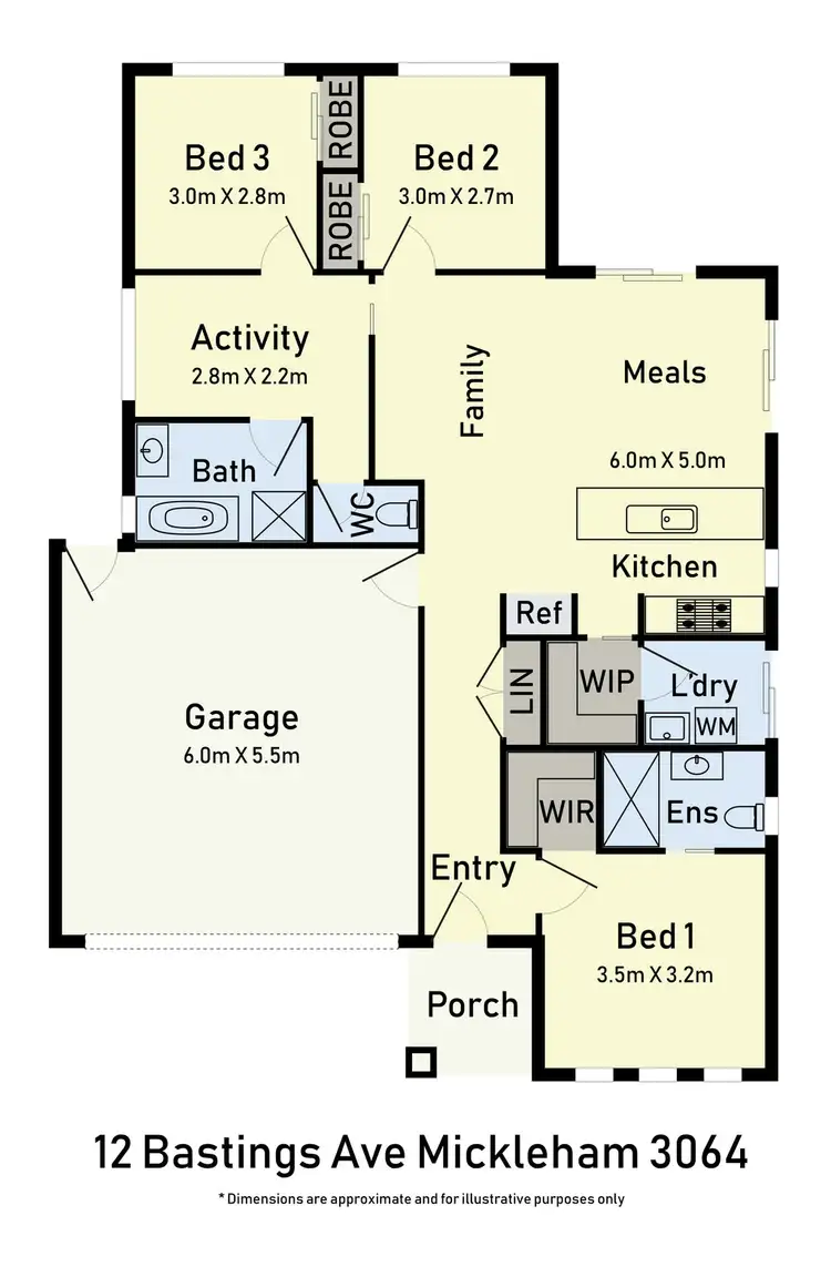 Floorplan of Homely house listing, 12 Bastings Avenue, Mickleham VIC 3064