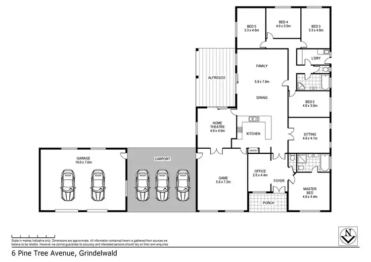 Floorplan of Homely house listing, 6 Pine Tree Avenue, Grindelwald TAS 7277
