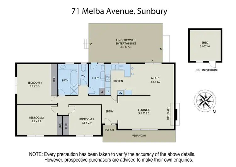 Floorplan of Homely house listing, 71 Melba Avenue, Sunbury VIC 3429