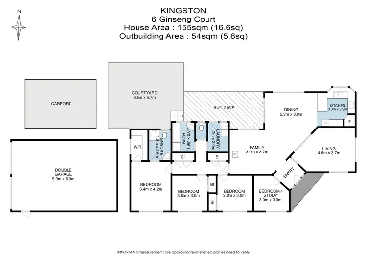 Floorplan of Homely house listing, 6 Ginseng Court, Kingston TAS 7050