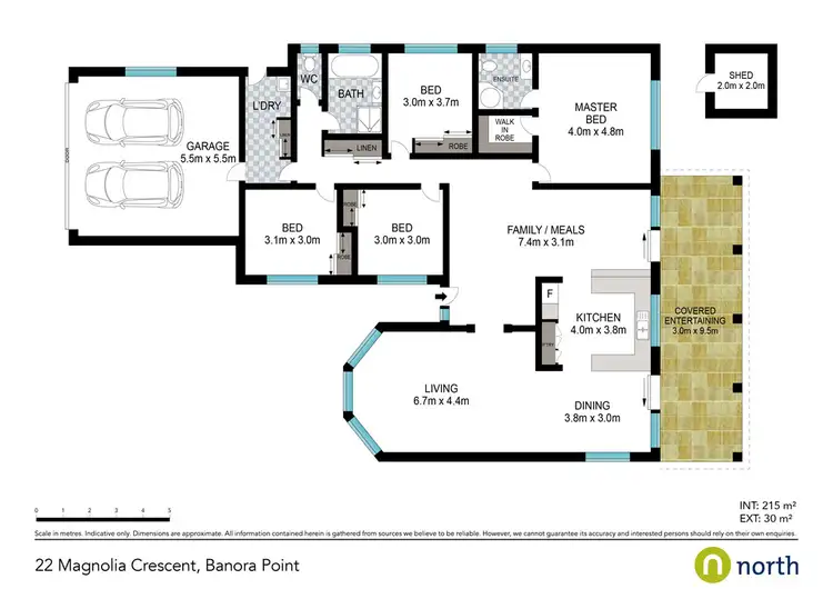 Floorplan of Homely house listing, 22 Magnolia Crescent, Banora Point NSW 2486