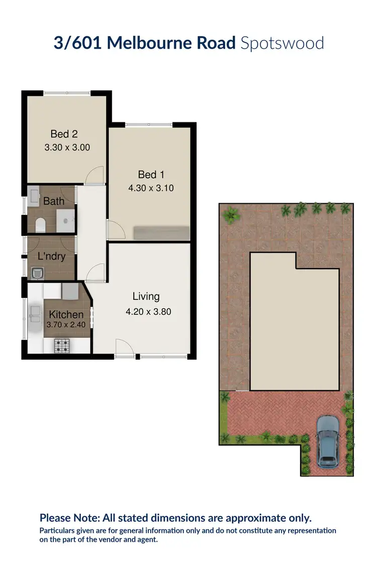 Floorplan of Homely unit listing, 3/601 Melbourne Rd, Spotswood VIC 3015