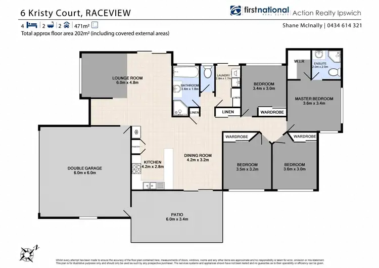 Floorplan of Homely house listing, 6 Kristy Court, Raceview QLD 4305