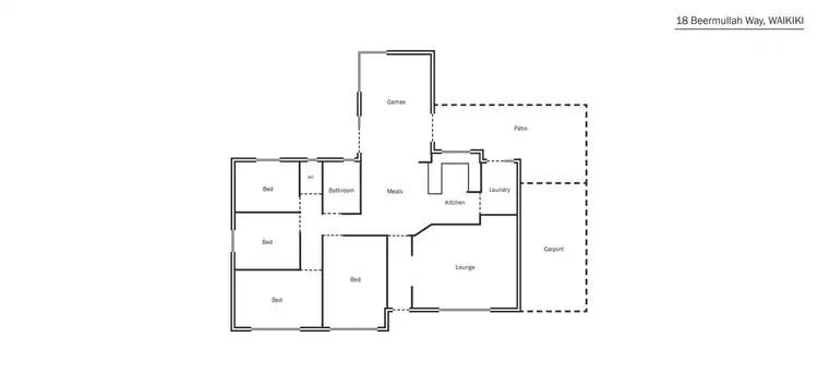 Floorplan of Homely house listing, 18 Beermullah Way, Waikiki WA 6169