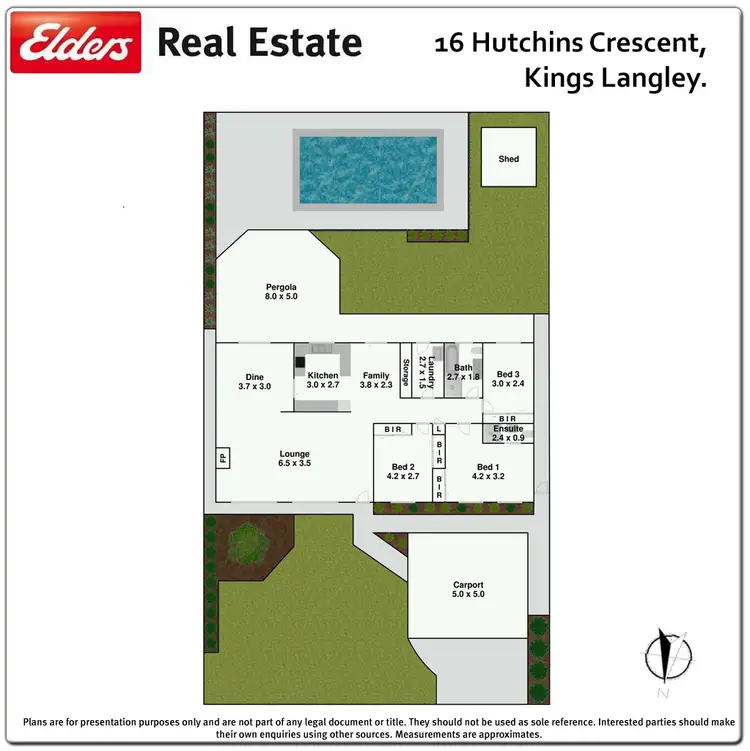 Floorplan of Homely house listing, 16 Hutchins Crescent, Kings Langley NSW 2147