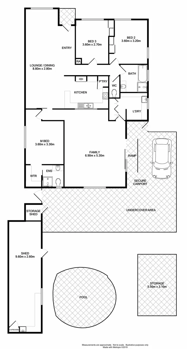 Floorplan of Homely house listing, 86 Wilson Street, Wodonga VIC 3690