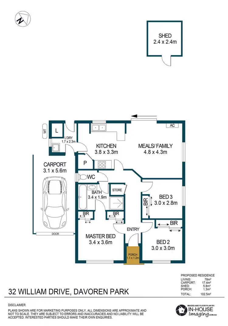 Floorplan of Homely house listing, 32 William Drive, Davoren Park SA 5113