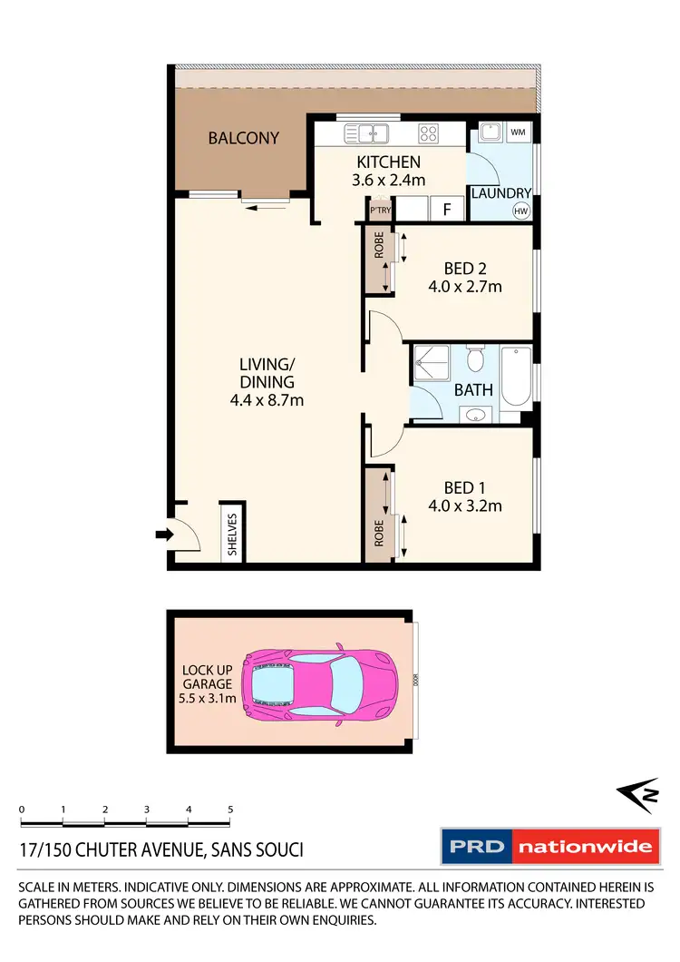 Floorplan of Homely apartment listing, 17/150 Chuter Avenue, Sans Souci NSW 2219