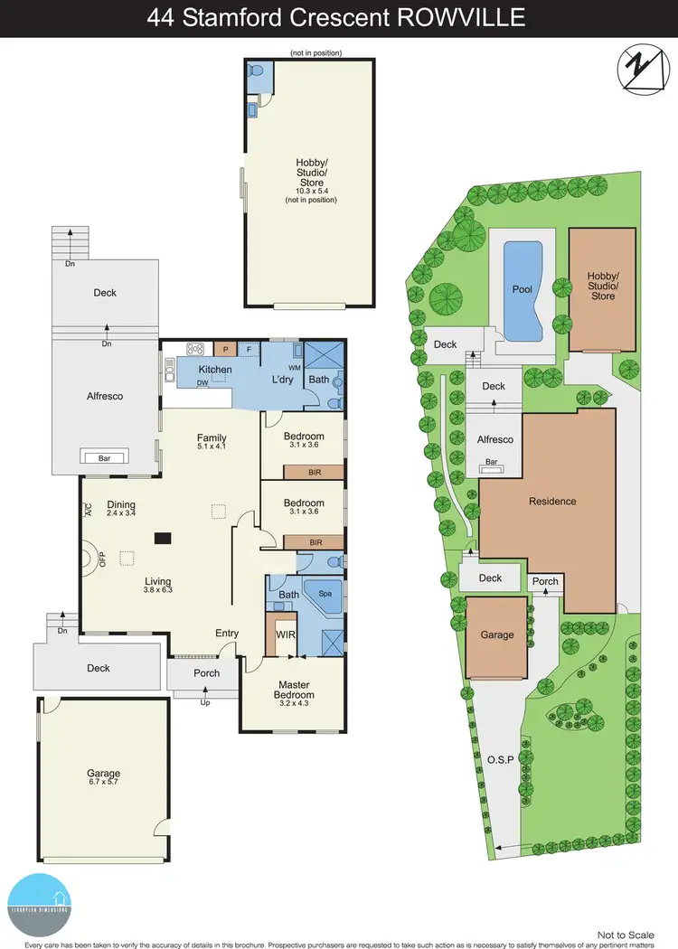Floorplan of Homely house listing, 44 Stamford Crescent, Rowville VIC 3178