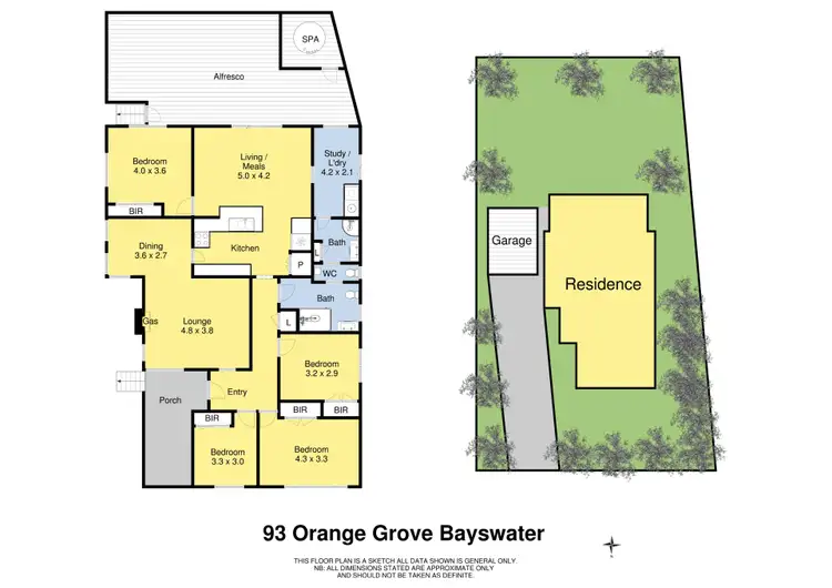 Floorplan of Homely house listing, 93 Orange Grove, Bayswater VIC 3153