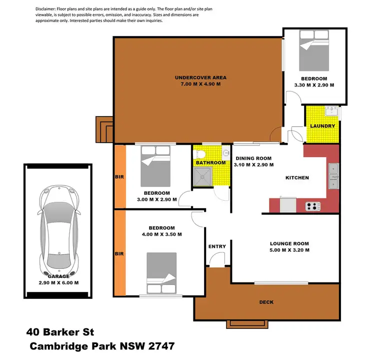 Floorplan of Homely house listing, 40 Barker Street, Cambridge Park NSW 2747