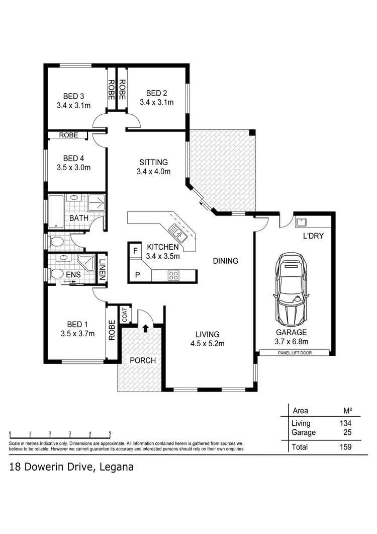 Floorplan of Homely house listing, 18 Dowerin Drive, Legana TAS 7277