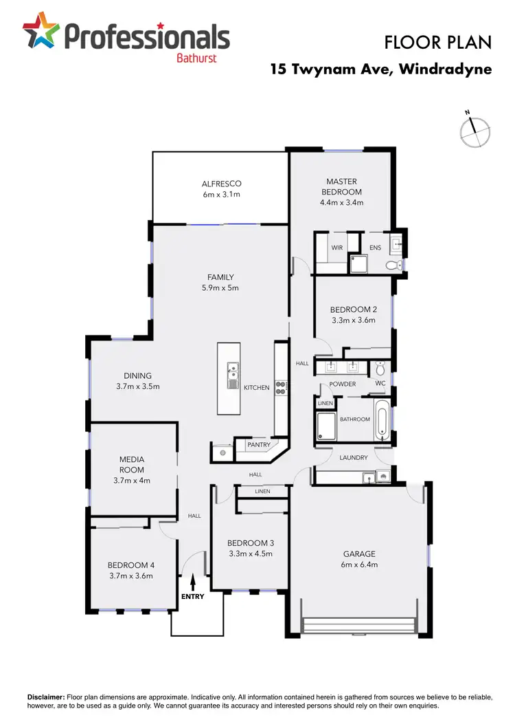 Floorplan of Homely house listing, 15 Twynam Avenue, Windradyne NSW 2795