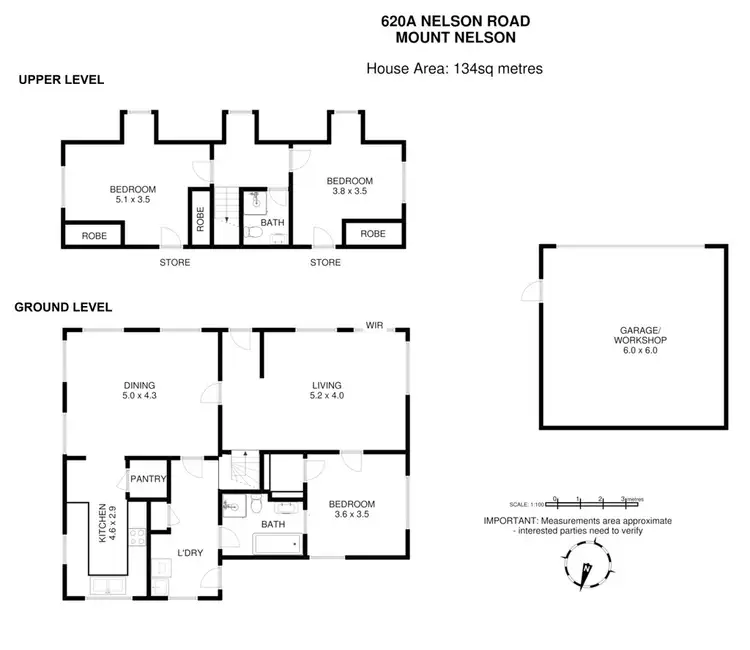 Floorplan of Homely house listing, 620A Nelson Road, Mount Nelson TAS 7007