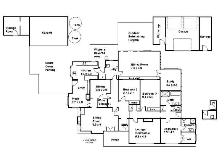 Floorplan of Homely house listing, 189 Ral Ral Avenue, Renmark SA 5341