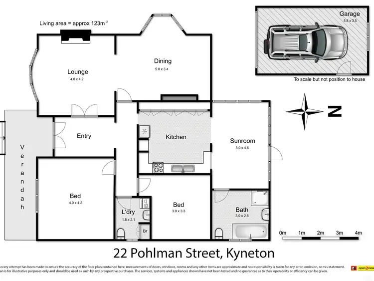 Floorplan of Homely house listing, 22 Pohlman Street, Kyneton VIC 3444