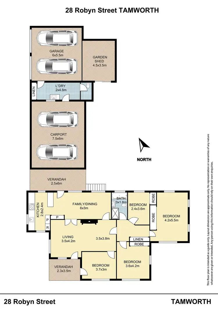 Floorplan of Homely house listing, 28 Robyn Street, Tamworth NSW 2340