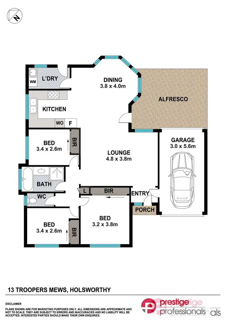 Floorplan of Homely house listing, 13 Troopers Mews, Holsworthy NSW 2173