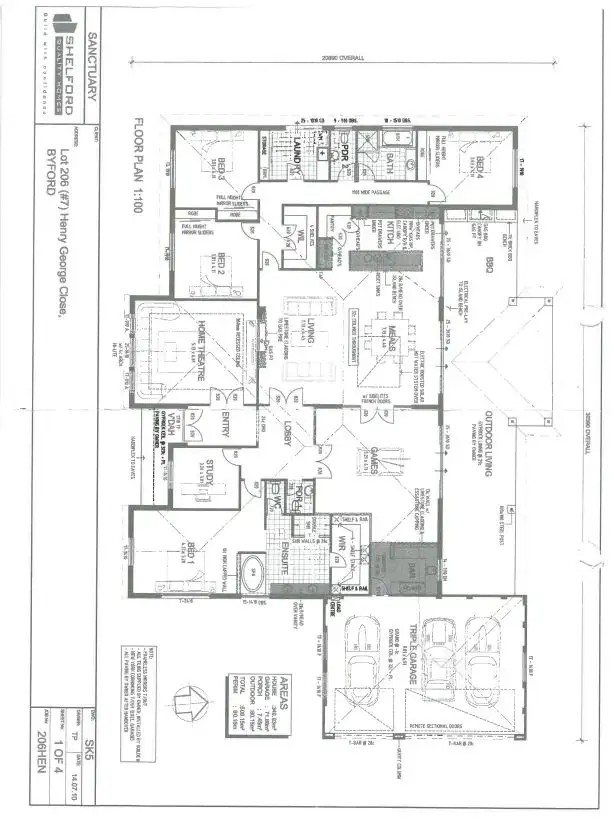 Floorplan of Homely house listing, 9 Henry George Close, Byford WA 6122