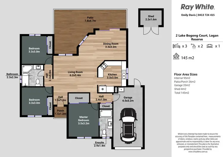 Floorplan of Homely house listing, 2 Lake Bogong Court, Logan Reserve QLD 4133