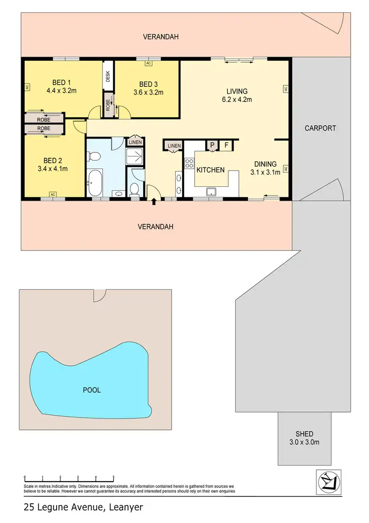 Floorplan of Homely house listing, 25 Legune Avenue, Leanyer NT 812